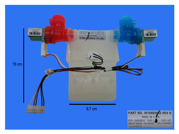 ELECTROVALVULA LAV.WHIRLPOOL #W10472844/W10683653