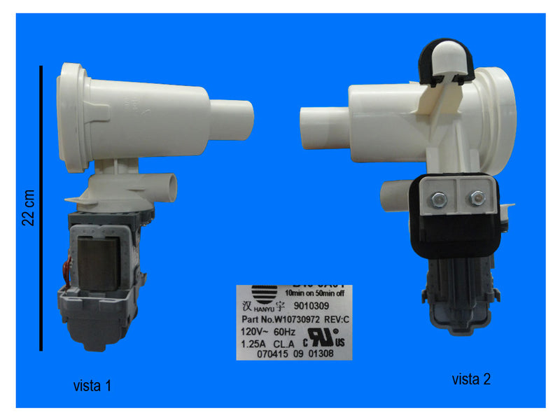 BOMBA WHIRLPOOL CARGA FRONTAL