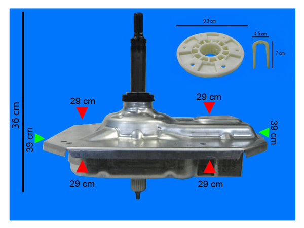 TRANSMISION WHIRLPOOL MAYTAG CON KIT W10330039/W11132267
