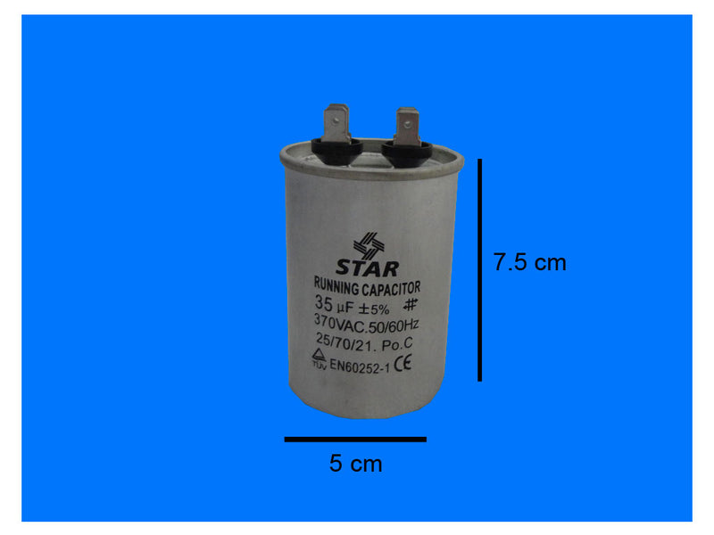 CAPACITOR TRABAJO 35 MFD 370 VAC