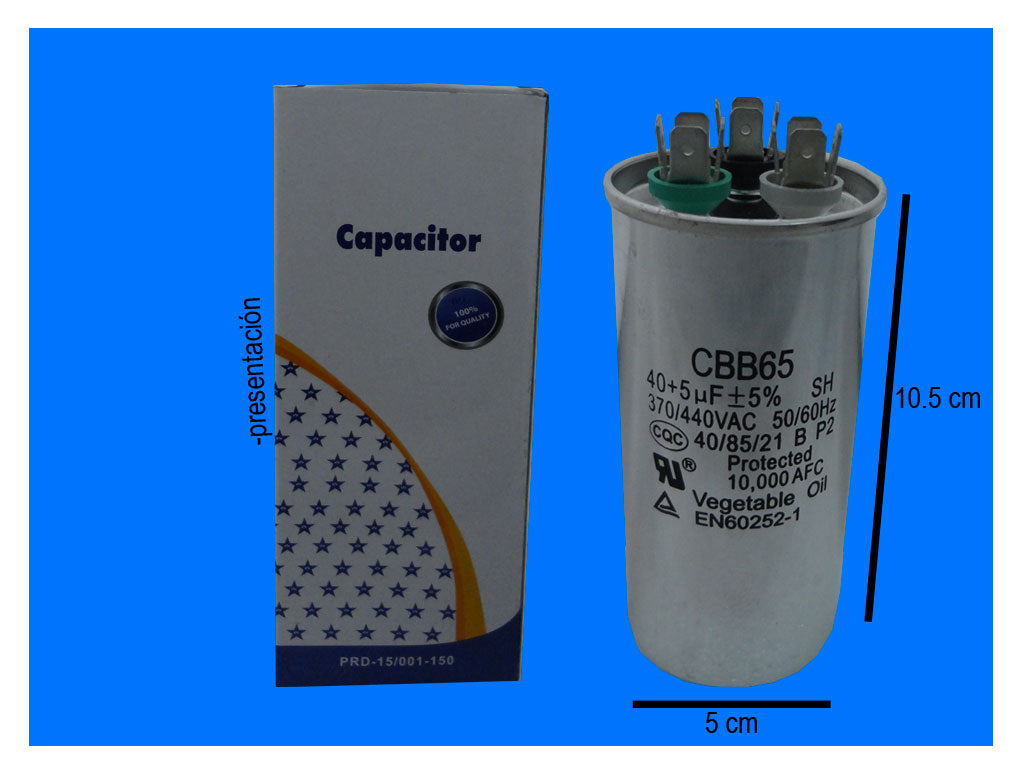 Capacitor Dual Run Round 35/5 Uf MFD 370 VAC Replaces GE Genteq 97F9834 C3355R E - Foto 11