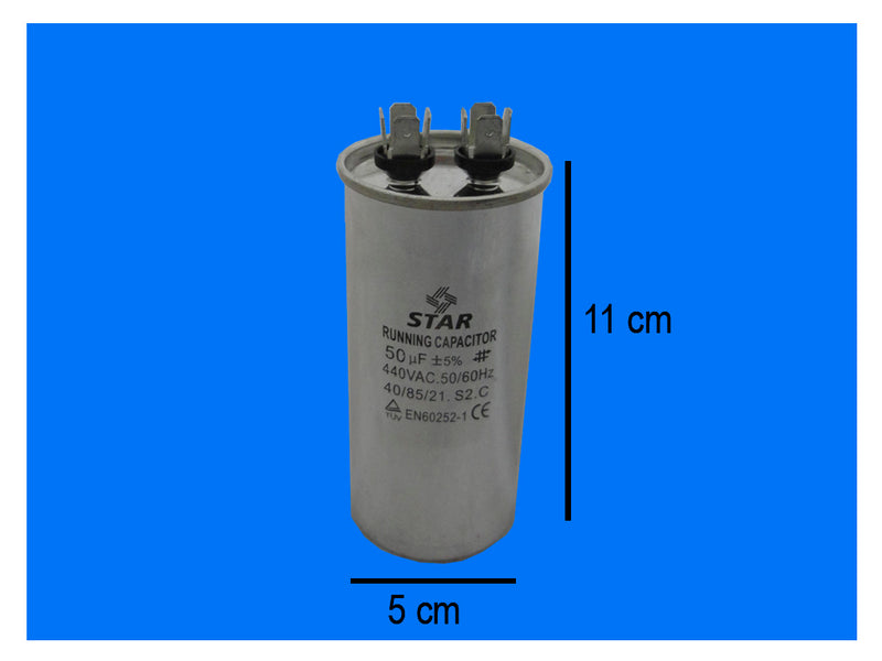 XREF401 CAPACITOR TRABAJO 50 MFD 370-440 VAC